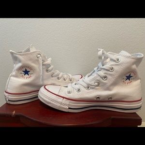 White Chuck Taylor Converse! Worn maybe 3 times!